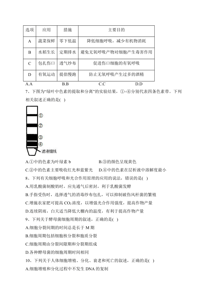 北京市2023年普通高中学业水平合格性考试仿真模拟（3）生物试卷（含解析）