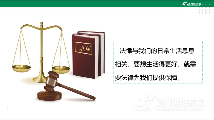 六年级上册道德与法治《1.感受生活中的法律》（第3课时）PPT教学课件