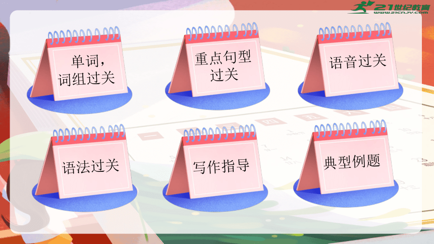 Unit 3 My school calendar 单词词组复习课件(共88张PPT)