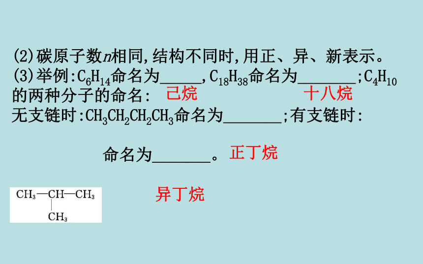 化学人教版（2019）必修第二册 7.1.1有机化合物中碳原子的成键特点　烷烃的结构 课件（66张PPT）