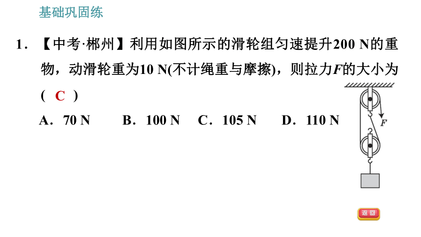 沪科版八年级下册物理习题课件 第10章 10.2.2   滑轮组及其应用（31张）