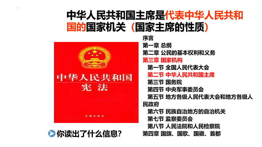 6.2 中华人民共和国主席  课件（23张PPT）+内嵌视频