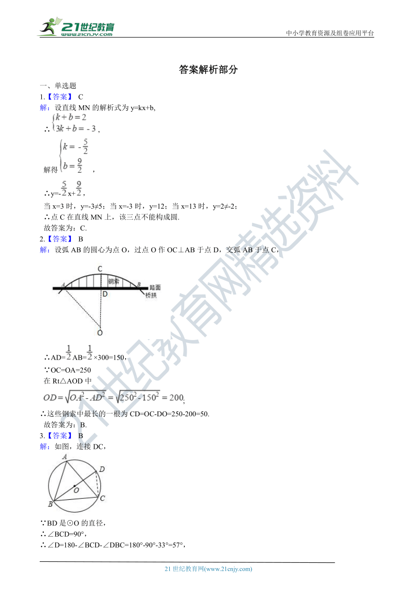 第27章 圆 单元测试卷（含解析）