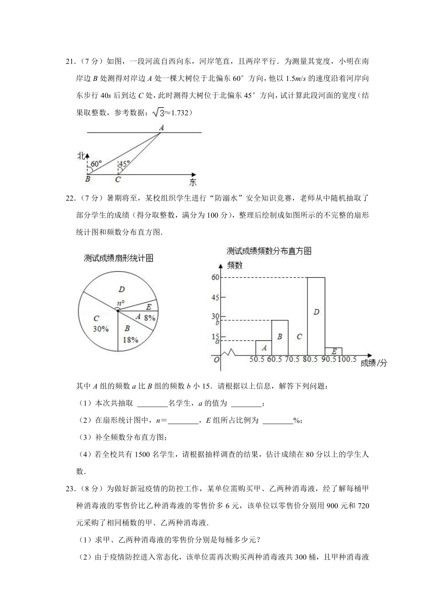 2021年内蒙古通辽市中考数学真题试卷（含答案解析）