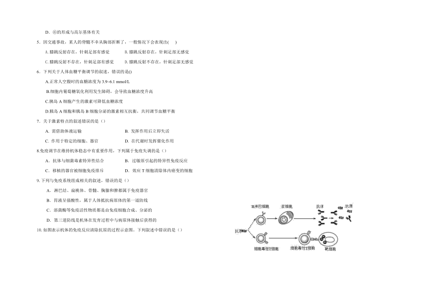 安徽省安庆市怀宁县高河中学2022-2023学年高二下学期第三次月考生物学试题（Word版含答案）