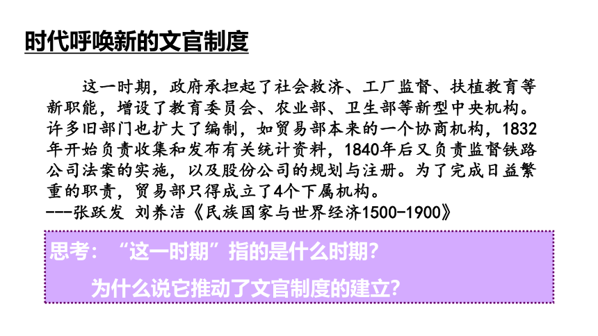 2021-2022学年统编版（2019）选择性必修1第6课西方的文官制度 课件(26张PPT）