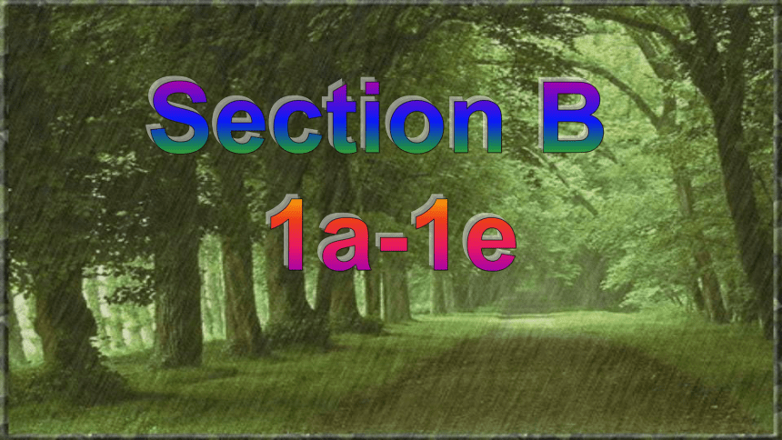 (新课标) Unit 7 Section B 1a-1e 课件 （新目标英语七下 Unit 7 It's raining.）