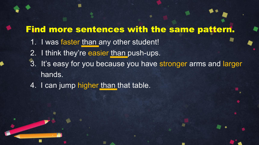 Unit 3 Faster,Higher,Stronger Lesson 7 Time to Exercise 2 课件28张