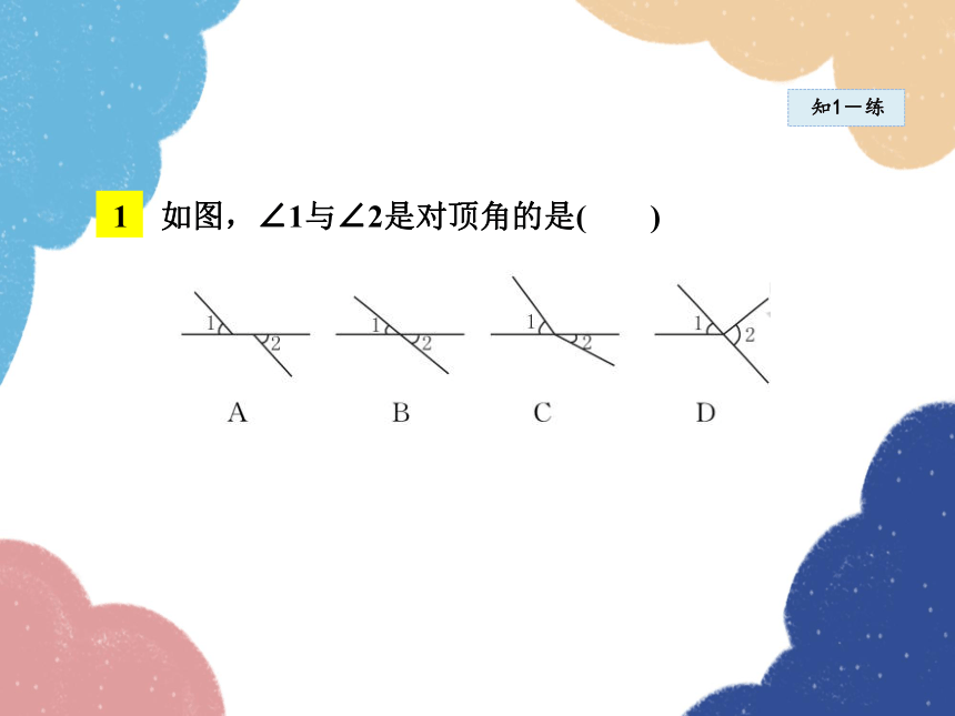 华师大版数学七年级上册 5.1.1 对顶角 课件(共24张PPT)