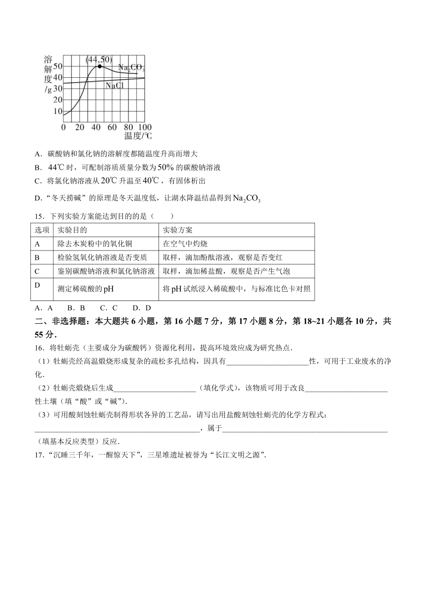 2023年6月广东省佛山市多校联考化学试题 (含答案)