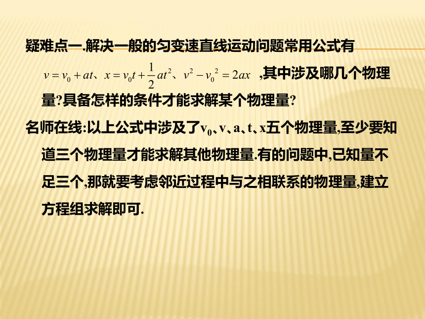 2020—2021学年人教版高一物理《匀变速直线运动的规律》课件26张PPT