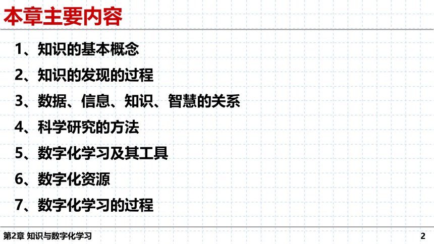 第2章 知识与数字化学习 单元复习课件（28张PPT）