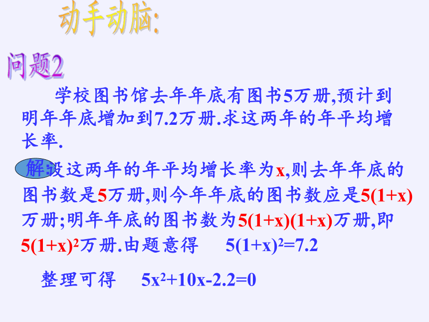 华东师大版九年级上册 数学 课件： 22.1 一元二次方程（23张）