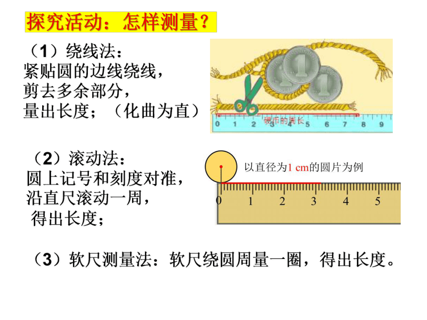 苏教版五年级数学下册6.3圆的周长（1）（课件）(共19张PPT)