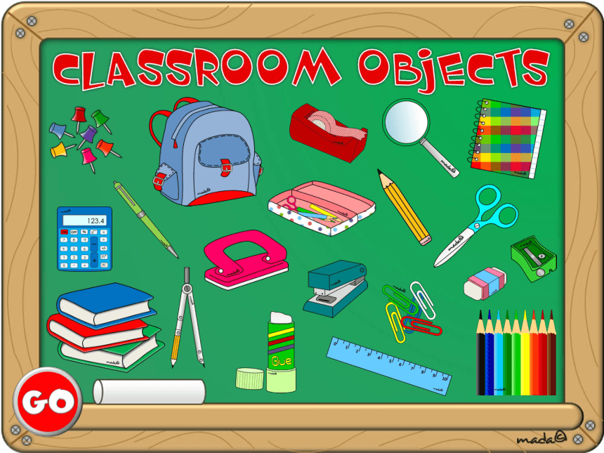 小学英语趣味游戏课件 classroom-objects-game-fun-activities-games-games-picture