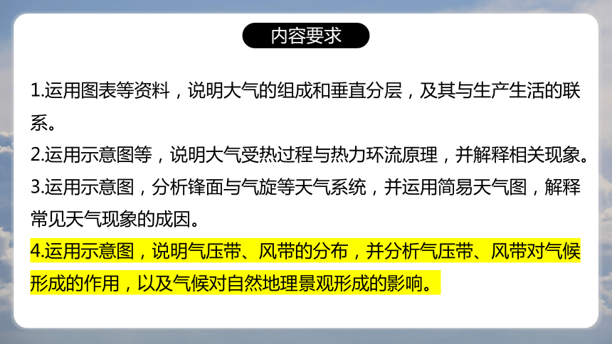 专题4 大气环流 备战2024年高考地理一轮复习 （上海专用）(共37张PPT)