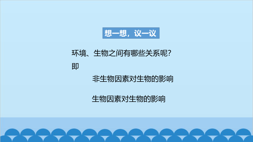 人教版生物七年级上册 第一单元第二章第一节 生物与环境的关系课件(共21张PPT)