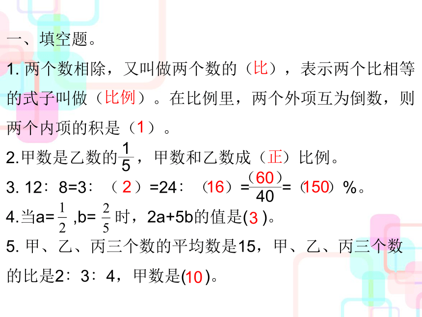 六年级下册数学毕业总复习课件-第三章式与方程综合训练 人教新课标(共10张PPT)