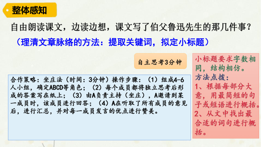 第21课《我的伯父鲁迅先生》 2021—2022学年部编版（五四学制）语文六年级下册  课件（共18张PPT）