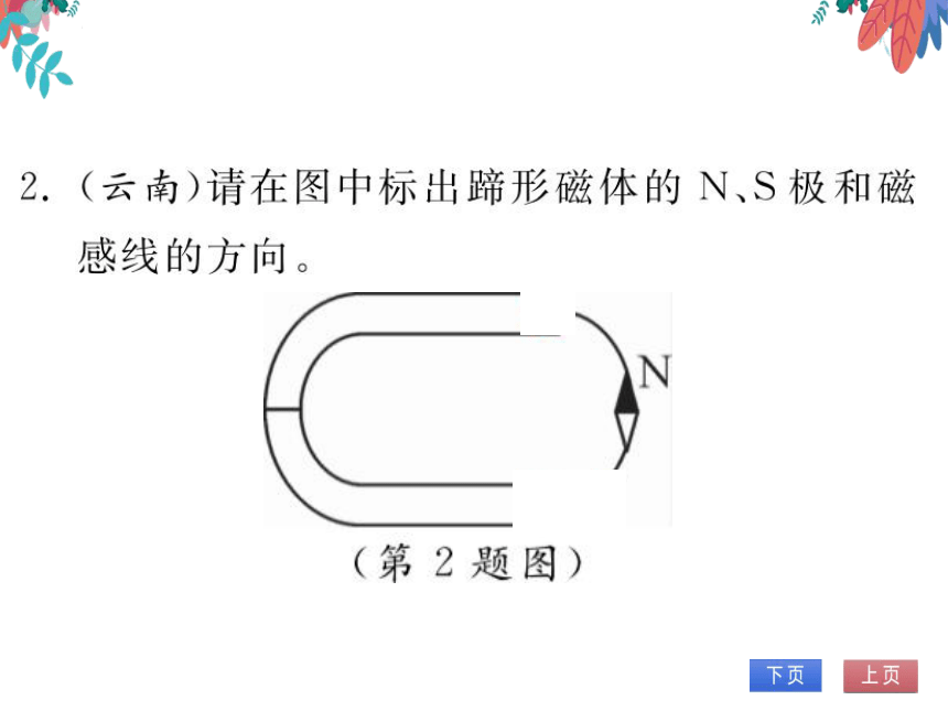 【北师大版】物理九年级全册 第14章 专题七 电磁作图  习题课件