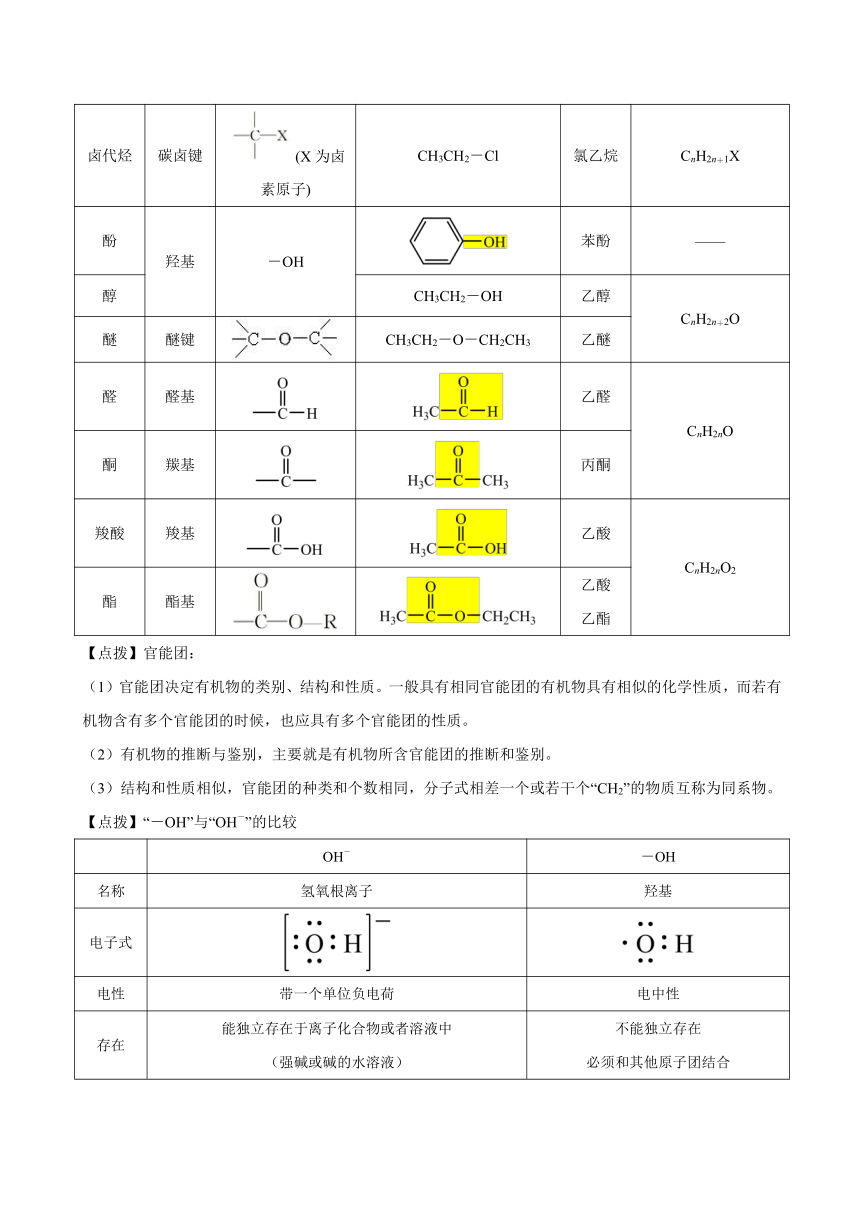 人教版高中化学  必修二 有机物知识点及拓展