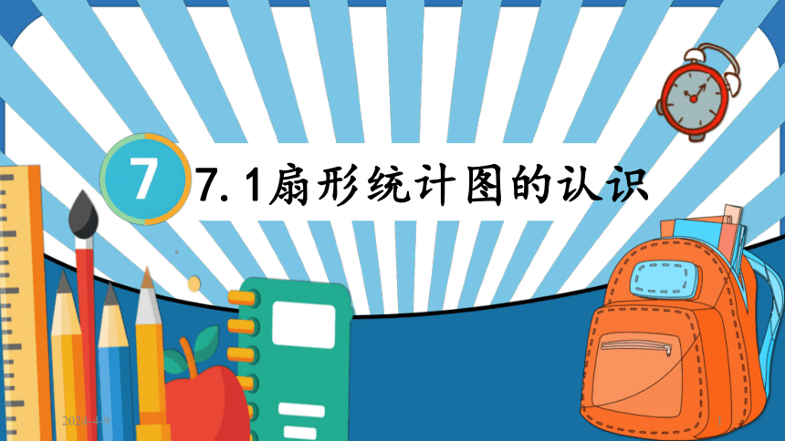 7.1.认识扇形统计图（课件）- 六年级上册数学人教版(共22张PPT)