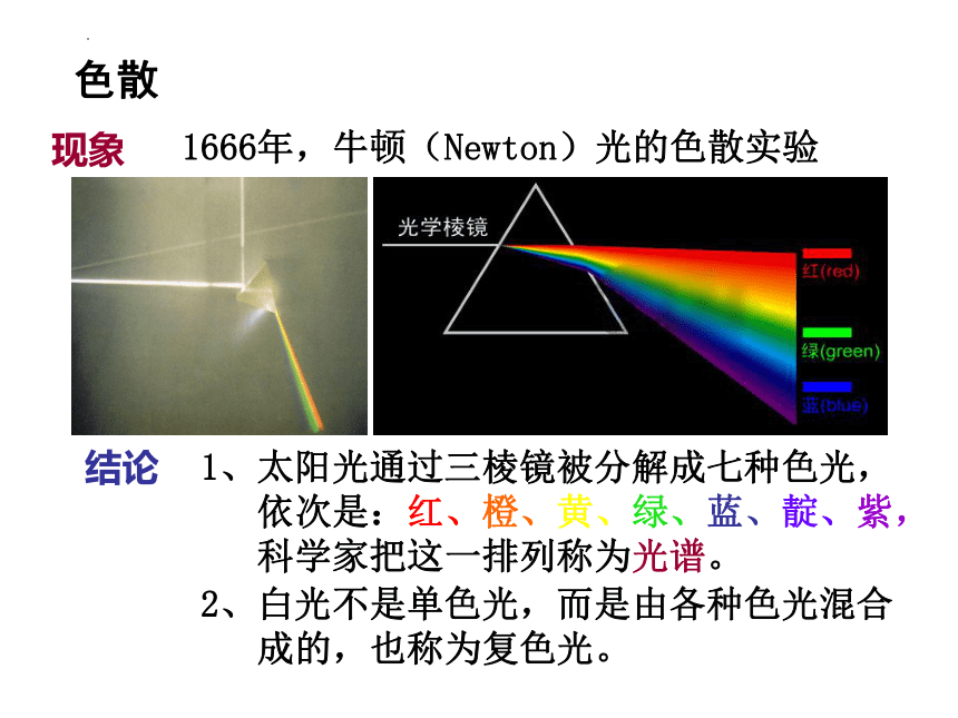 3.5光的色散课件2022－2023学年鲁科版物理八年级上册(共15张PPT)