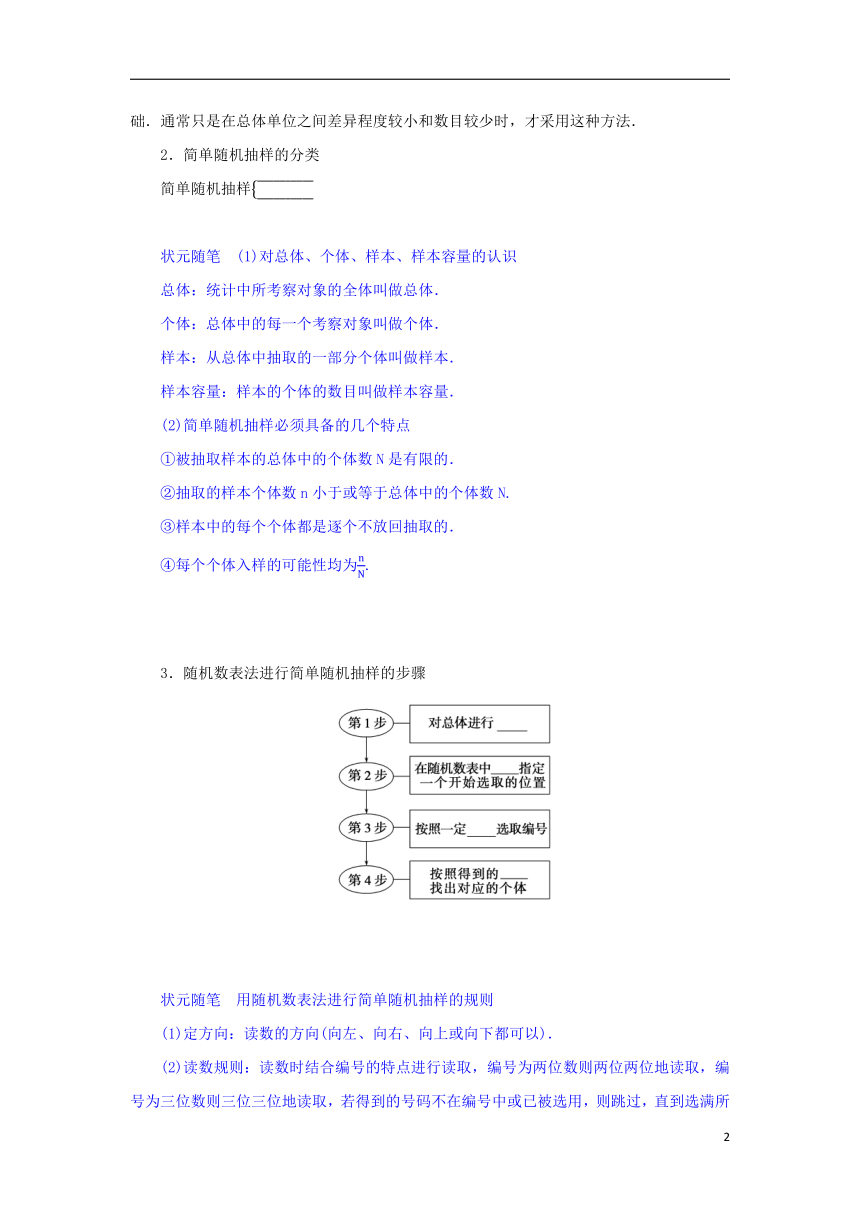 新人教B版必修第二册5.1.1数据的收集学案