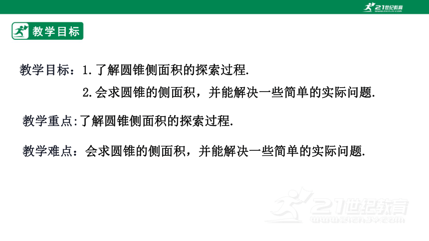 24.4.2 圆锥的侧面积和全面积  课件（共25张PPT）