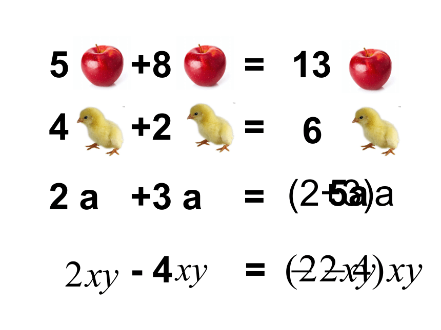 人教版七年级数学上册2.2.1整式的加减——合并同类项 课件(共15张PPT)