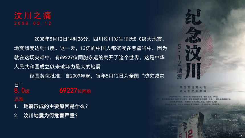 高中地理人教版(2019)必修第一册6.2地质灾害（共40张ppt）