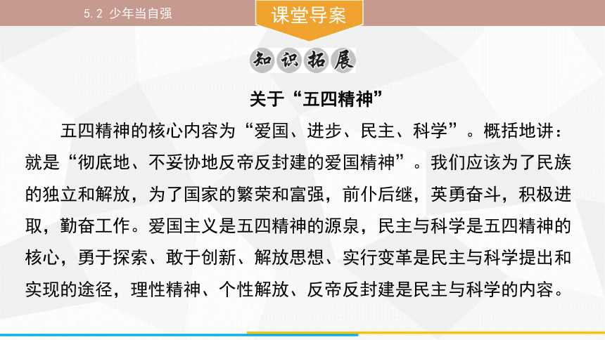 （核心素养目标）5.2 少年当自强 课件(共33张PPT) 统编版道德与法治九年级下册