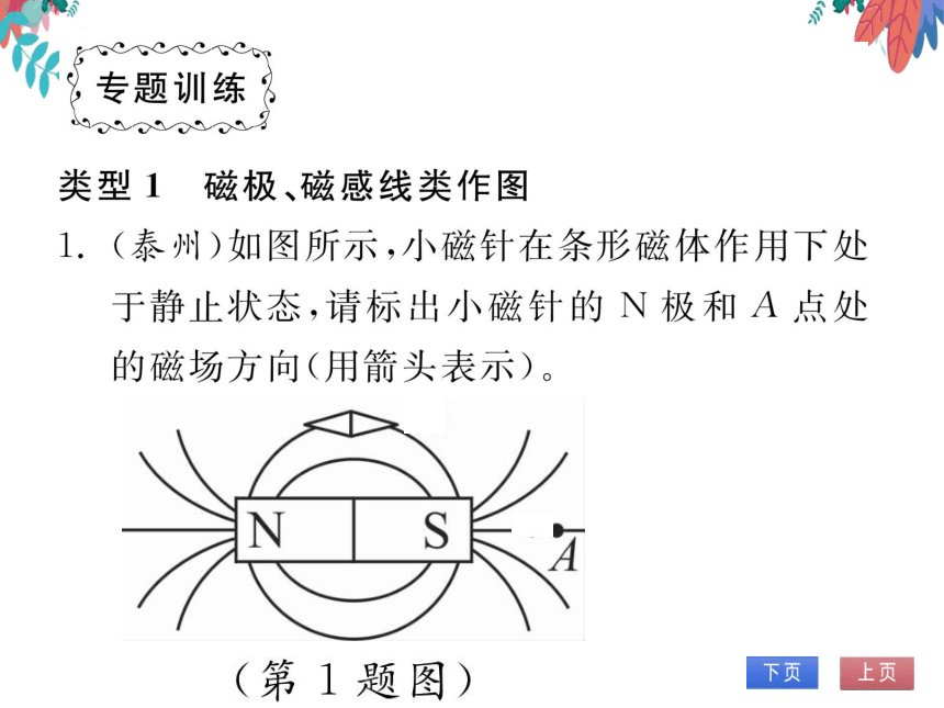 【人教版】物理九年级全册 第20章 专题十九 电磁作图  习题课件