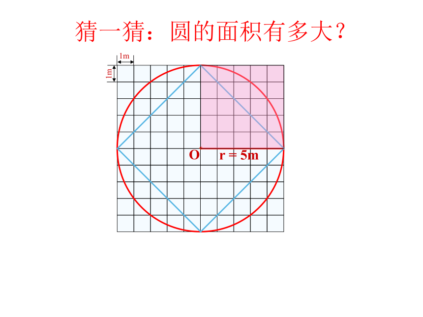 2.3 圆的面积 （课件） 数学六年级上册-西师大版(共24张PPT)