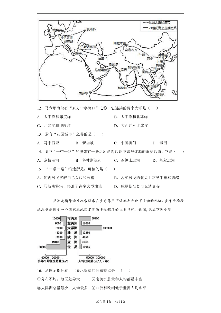 江苏省宿迁市泗阳县2020-2021学年七年级下学期期末地理试题（word版 含解析）