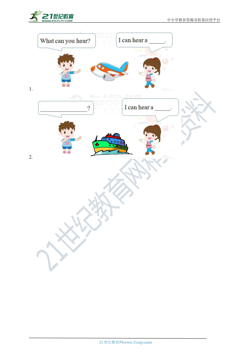 Unit 3 Sounds Listen and say Think and write 课前预习单（目标导航+培优练习）