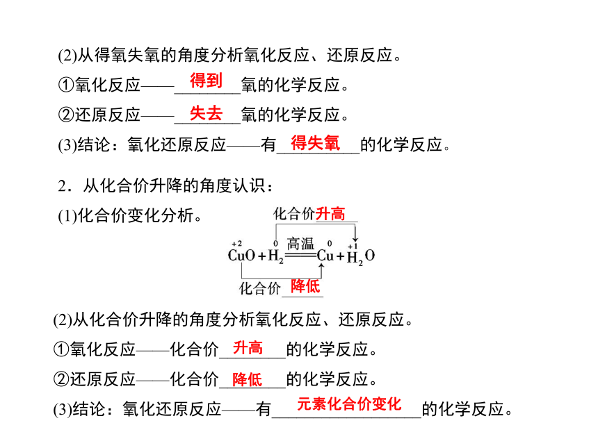 高中化学人教版（2019）必修第一册1.3 氧化还原反应（教学课件）-（20张PPT）