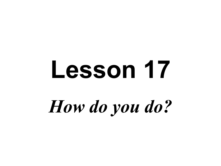 新概念英语第一册课件Lesson17-18（共25页）