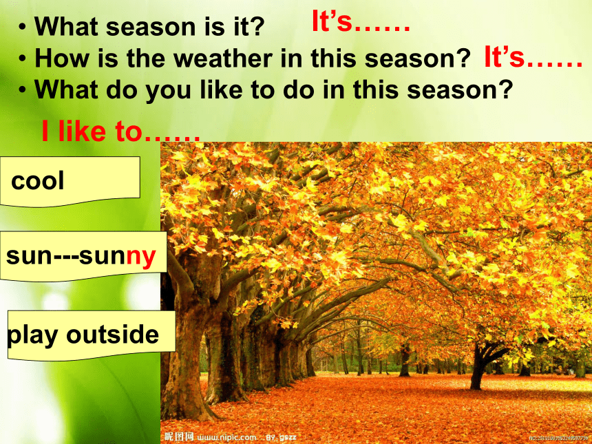 Unit 7 Lesson 37 Seasons and Weather 课件(共20张PPT)