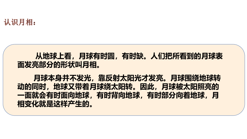 青岛版（六三制2017秋）四年级下册3.12.月相的变化 (课件14张PPT)