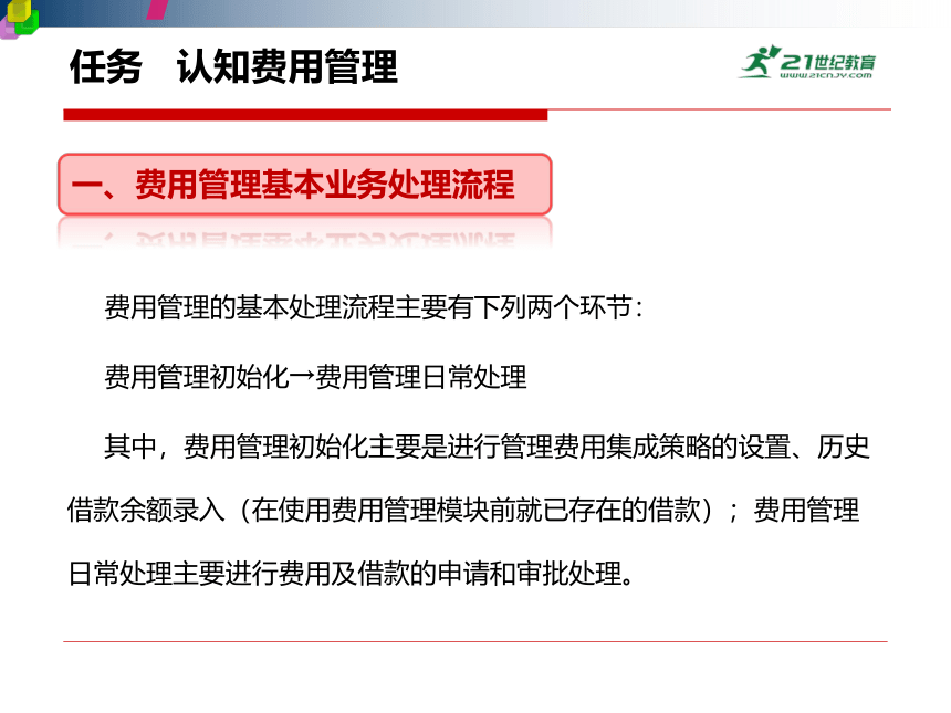 中职－ERP项目实训－09 项目九  费用管理实训 课件