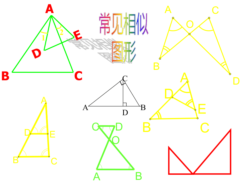 冀教版数学九年级上册25.6相似三角形的应用复习课件 （21张PPT）