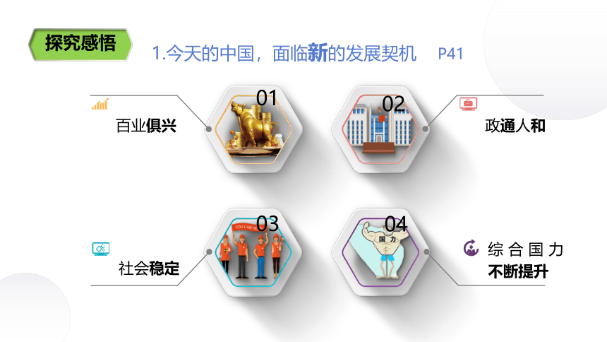 4.1中国的机遇与挑战课件（30张幻灯片）+内嵌视频