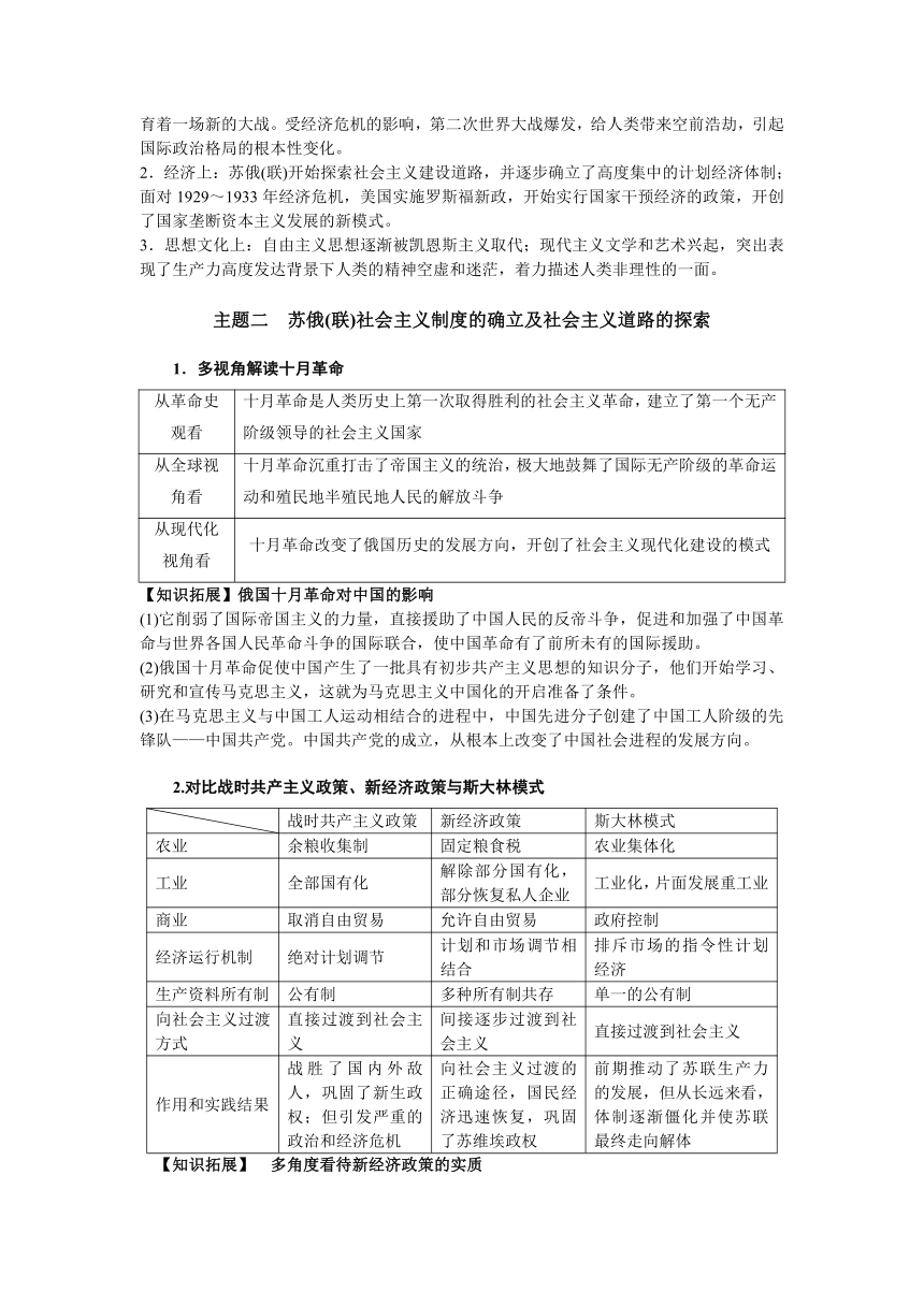 【2023精准备考】文综历史第34题 学案（含十年真题+规律总结+主题突破+模拟演练+原创预测）