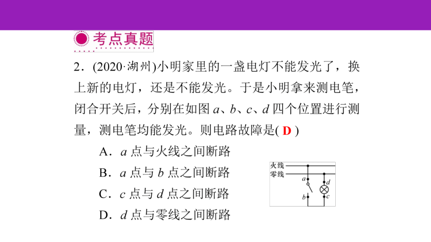 2023浙江中考一轮复习第23课时 家庭电路（课件 45张ppt）