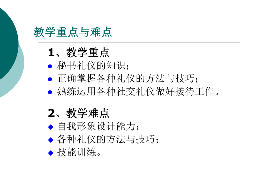 1.2 秘书礼仪 课件(共34张PPT)- 《管理秘书实务（第二版）》同步教学（人民大学版）