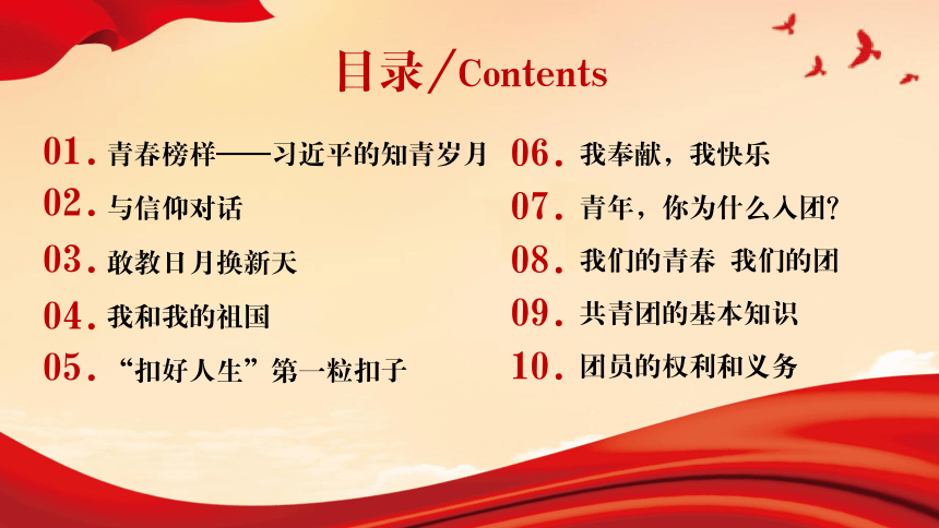 《入团积极分子团课》课件 2022-2023学年高中下学期团课团史主题班会