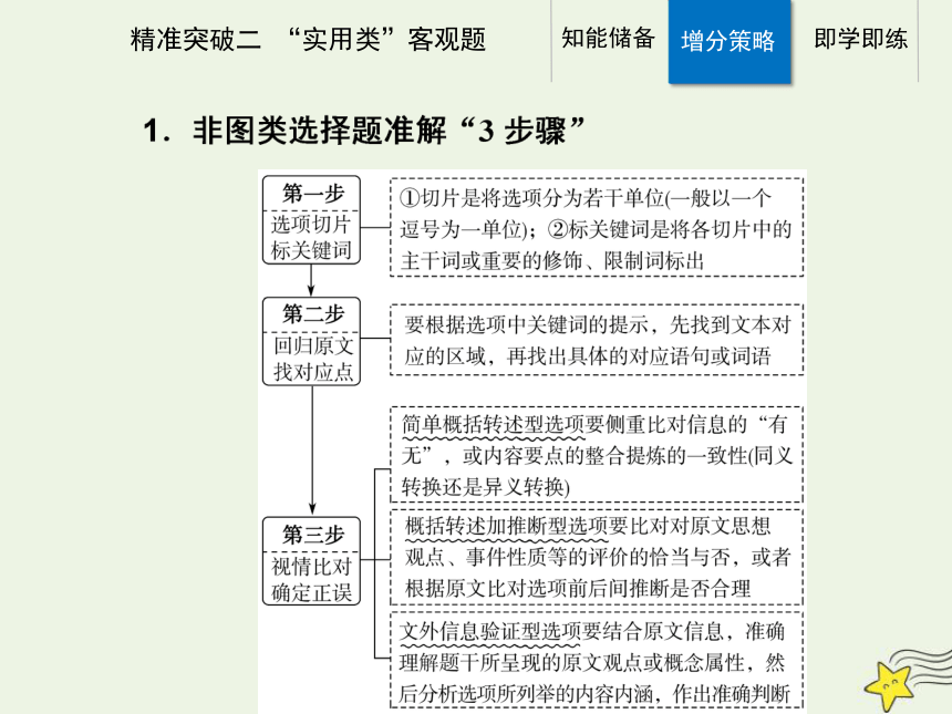 2021高考语文二轮复习第一部分专题一精准突破二“实用类”客观题课件(26张ppt）