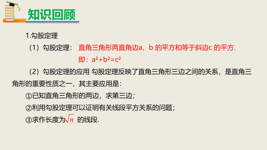 2020-2021学年人教版八年级下册第十七章勾股定理章末复习课件（共23张PPT）