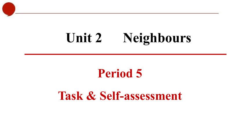 牛津译林版七年级下册Unit 2 Period 5 Task & Self-assessment课件(共47张PPT)